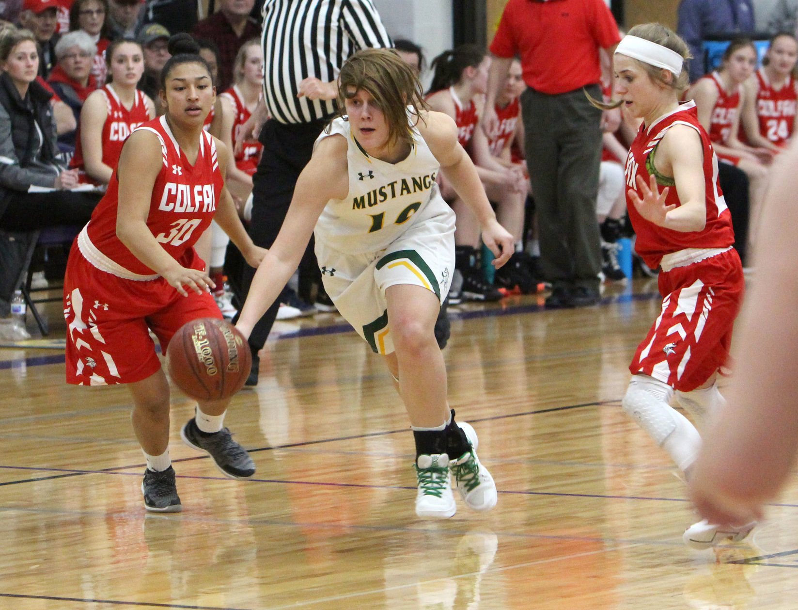 Colfax vs Melrose-Mindoro girls basketball 3-2-19